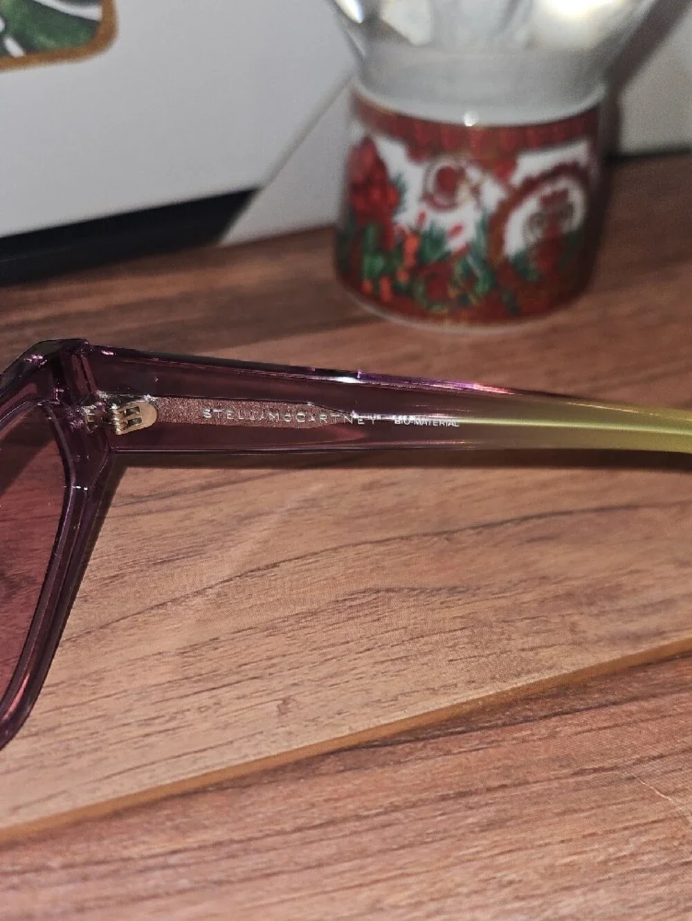 Stella McCartney Purple Slim Cat-Eye Sunglasses